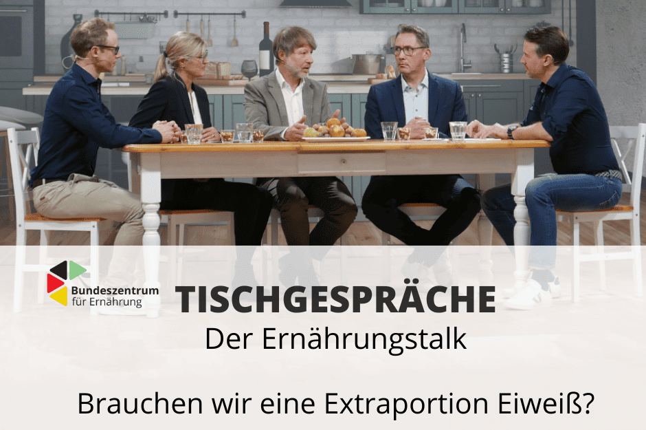 Dr. Markus Keller beim 4. BZfE-Ernährungstalk: Proteine in der Ernährung