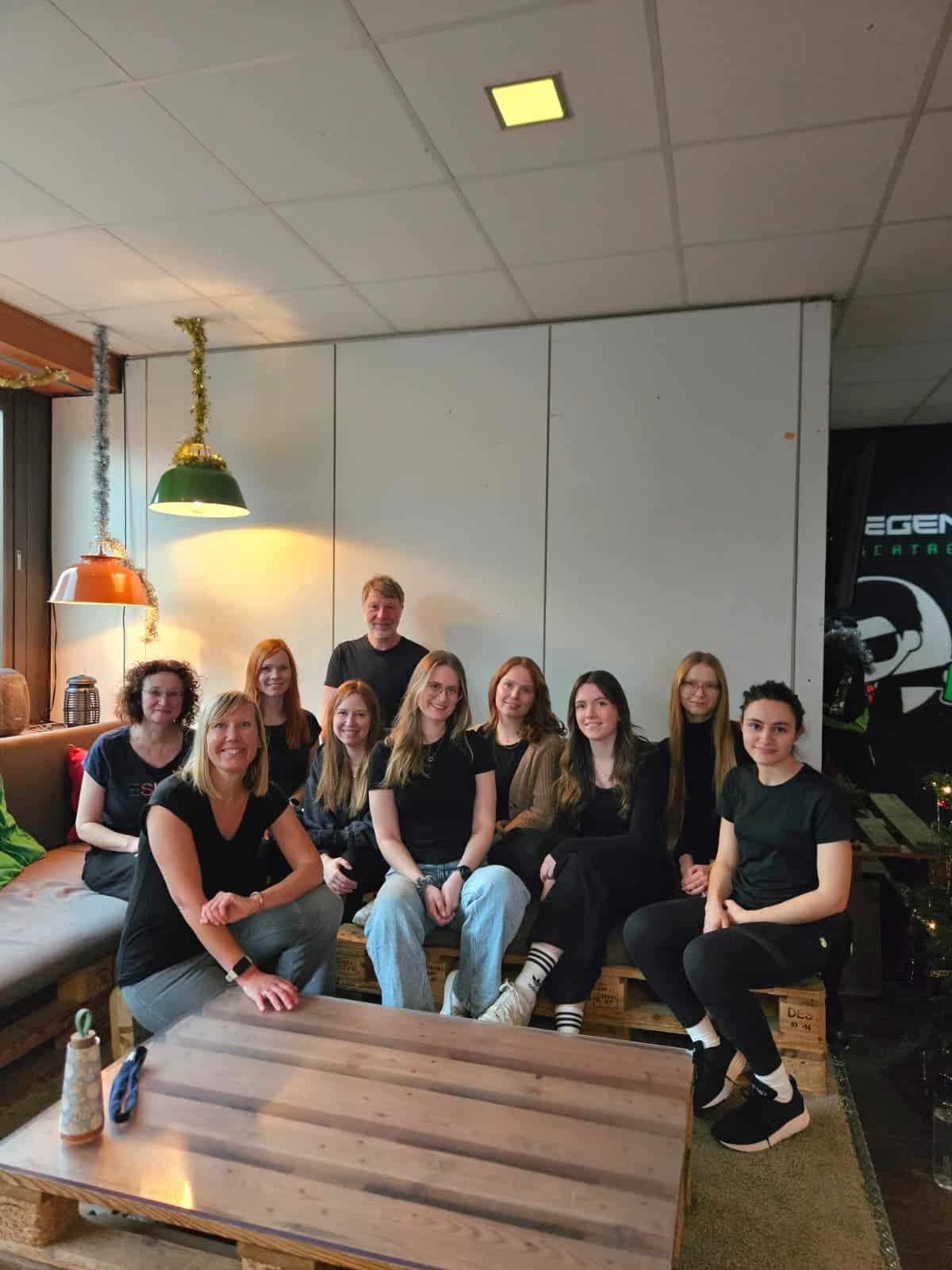 Bild vom Team beim Lasertag